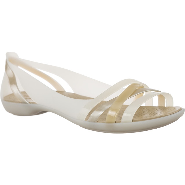 Crocs Isabella Huarache 2 Plat En Pierres D'huîtres beige
