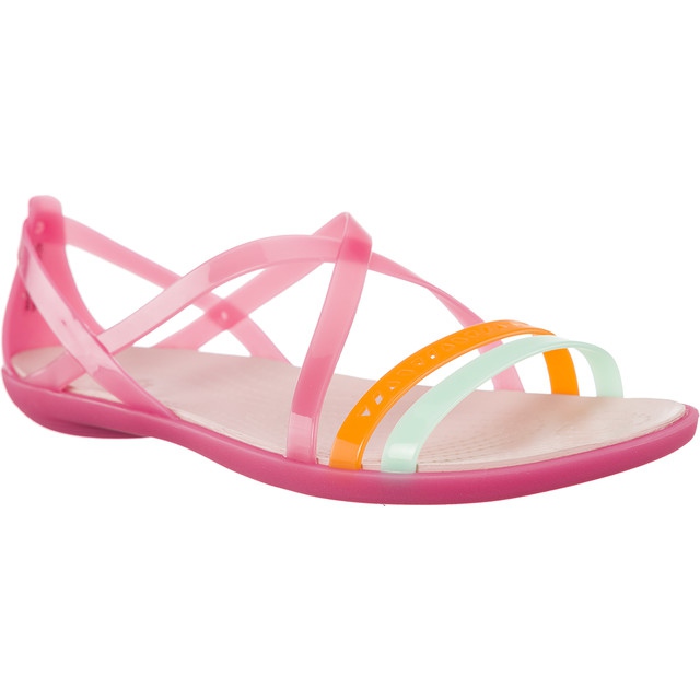 Crocs Isabella Cut Strappy Sandal Au Paradis Rose Rose Poussière multicolore