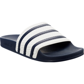 Adidas Adilette 220 blanc bleu marine