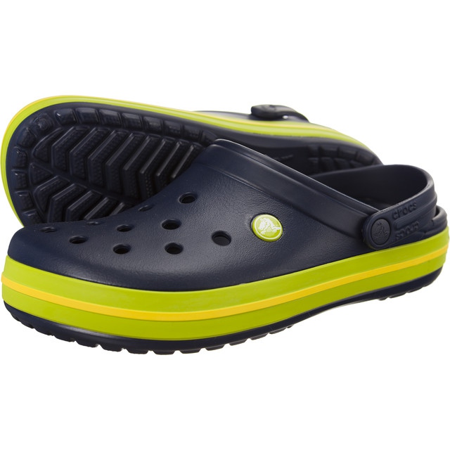 Crocs Crocband Navy Volt Green Lemon vert