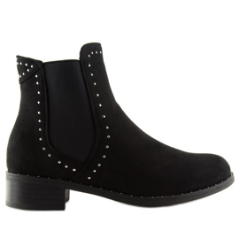 Bottines Chelsea noires pour femmes 1002-1 Noir