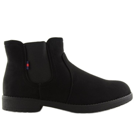 Bottines Chelsea noires pour femmes Y206 Noir le noir
