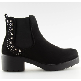 Bottes Jodhpur à crampons noirs Z175 Black le noir