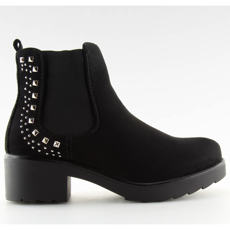 Bottes Jodhpur à crampons noirs Z175 Black le noir