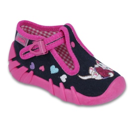 Chaussures enfant Befado 110P336 rose bleu marine