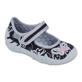 Chaussures enfant Befado 109P177 gris bleu marine