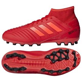 Chaussures de foot Adidas Predator 19.3 Jr D98005 rouge rouge Chaussures de foot Adidas Predator 19.3 Jr D98005 rouge rouge