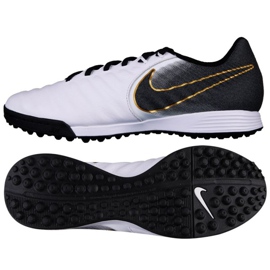 Chaussure de football Nike Tiempo LegendX 7 Academy TF M AH4243-100 blanche Chaussure de football Nike Tiempo LegendX 7 Academy TF M AH4243-100 blanche