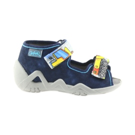 Befado pantoufles sandales chaussures pour enfants 250P077 bleu marin