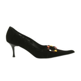 Escarpins en cuir le noir