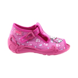 Befado pantoufles chaussures pour enfants 213P108 bleu rose Befado pantoufles chaussures pour enfants 213P108 bleu rose