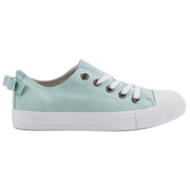 Baskets basses menthe vert