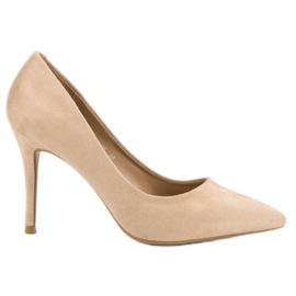 Juliet Escarpins en daim beiges