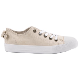 Baskets basses beiges