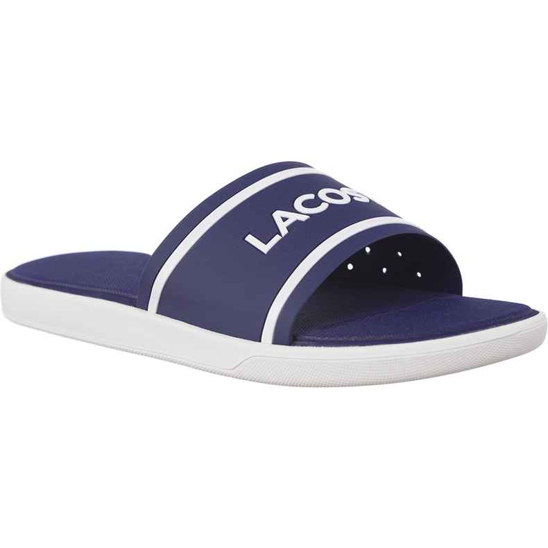Lacoste L 30 Diapositive 118 1 Caw 2B9 Violet bleu marin