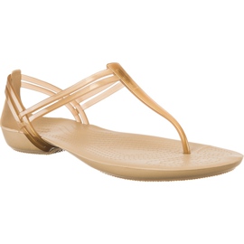 Crocs Isabella T Strap Bronze brun