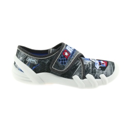 Befado chaussures enfants pantoufles 273X251 noir bleu gris rouge