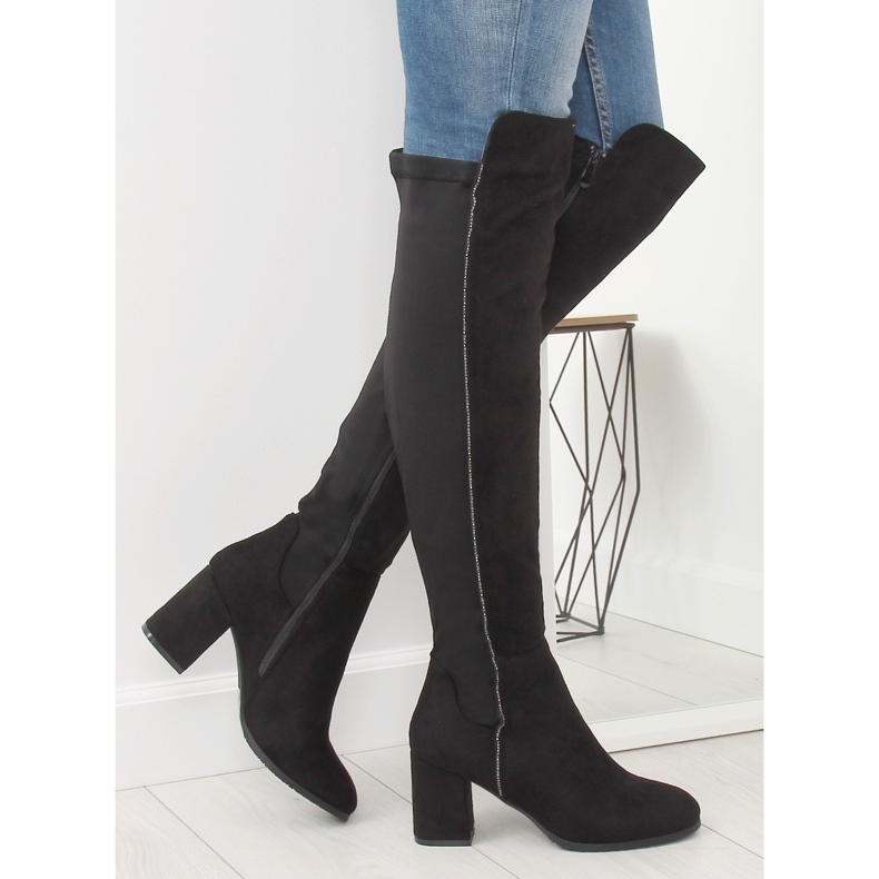 Talons Cuisse noirs 0-278 Black II-GAT le noir