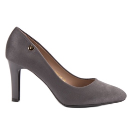 Escarpins en daim VINCEZA gris