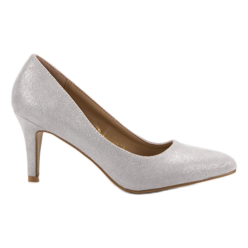 Vinceza Escarpins à paillettes gris