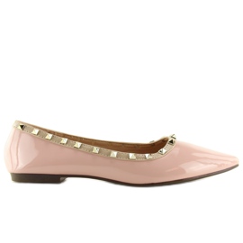 Ballerines à clous roses 127-16 Rose