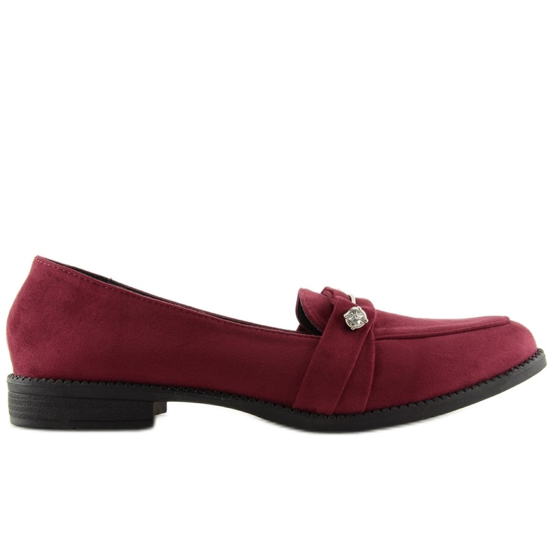 Mocassins femme bordeaux 3117 Rouge