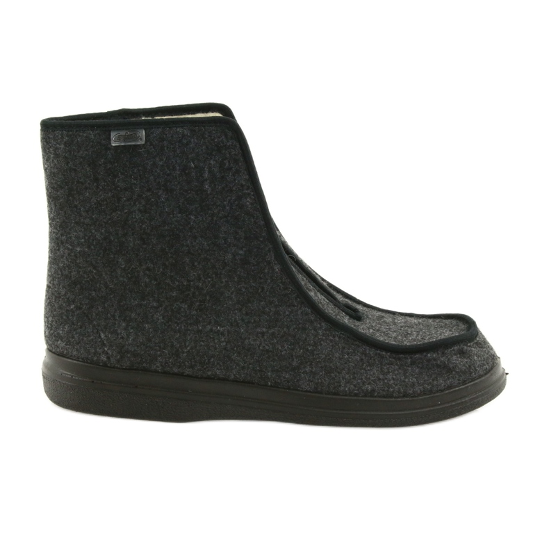 Befado chaussures pour hommes pu pantoufles chaudes 996M004 gris