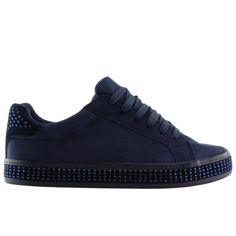 Baskets avec pierres BS098 Bleu bleu marin