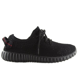 BY-049 Chaussures de sport noires noires le noir
