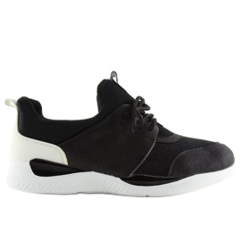 BY-069 Chaussures de sport noires ultra légères noires
