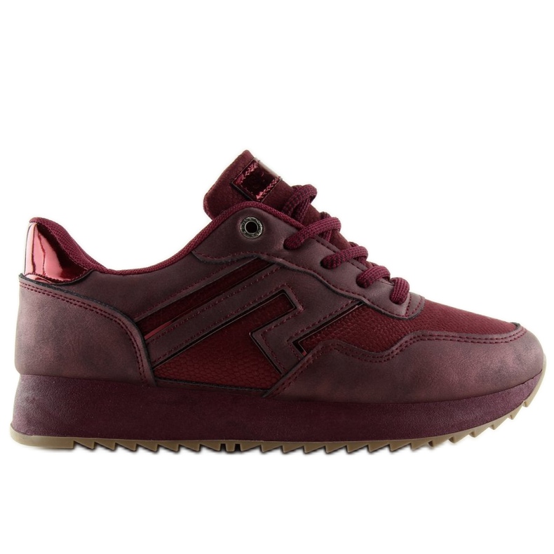 KB-091 Chaussures de sport bordeaux vin rouge