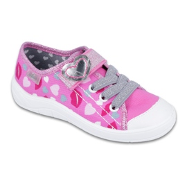 Chaussures enfant Befado 251X123 blanc gris rose