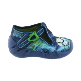 Chaussures pour enfants Befado 110P339 pantoufles bleu vert bleu marine