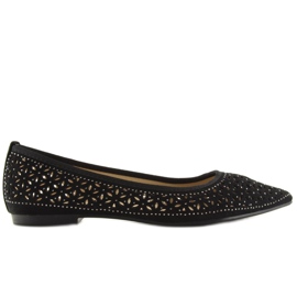 Ballerines noires ajourées 127-25 Noir le noir