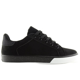 Baskets femme noires K-307 Noir le noir