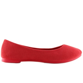 Ballerines femme rouges JX1018 Rouge
