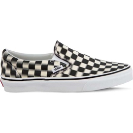 Vans Classic Slip On Vjm Blur Check Pack Noir Classique Blanc blanche le noir