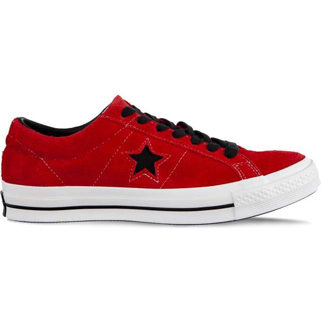 Converse One Star Dark Star C163246 Émail Rouge Noir Blanc