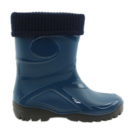 Demar bottes de pluie chaussures pour femmes chaussette chaude bleu marine