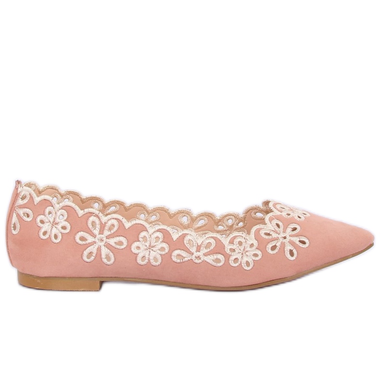 Ballerines roses ajourées LT99P Rose