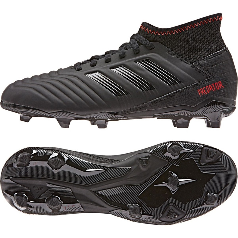 Chaussures de foot Adidas Predator 19.3 Jr D98003 multicolore noir