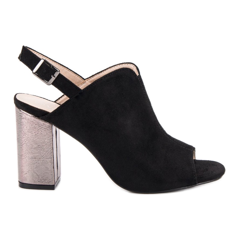 Sandales construites sur un bar VINCEZA le noir Sandales construites sur un bar VINCEZA le noir