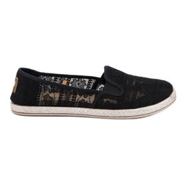 Mocassins en dentelle MCKEYLOR le noir