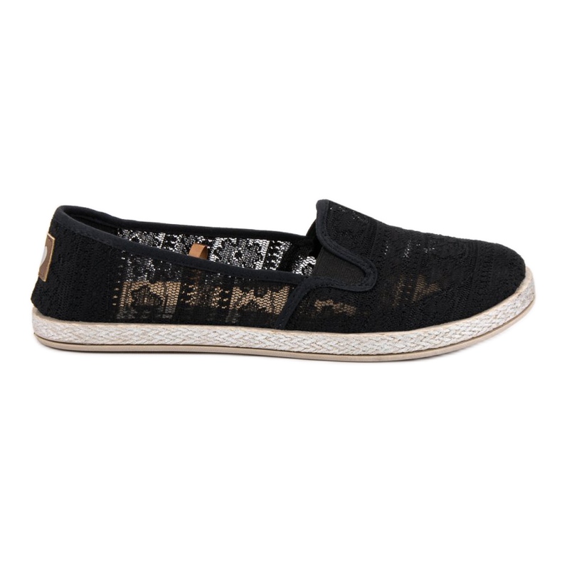 Mocassins en dentelle MCKEYLOR le noir