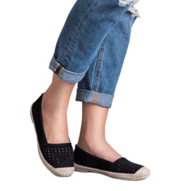 Mckeylor Espadrilles ajourées le noir Mckeylor Espadrilles ajourées le noir