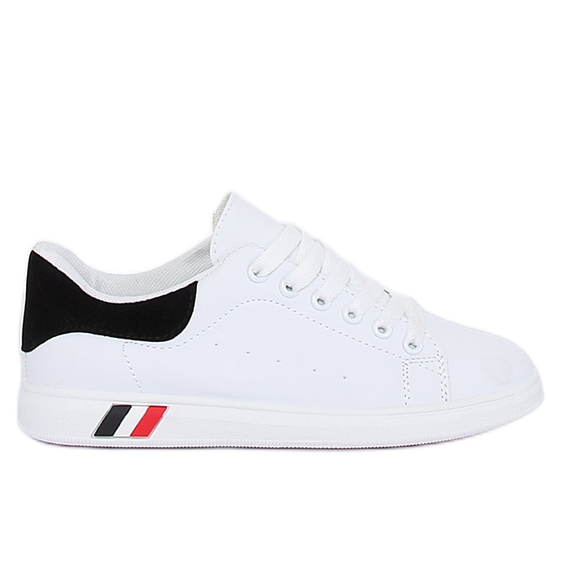 Baskets femme noires et blanches BL147P Noir