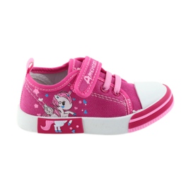 Baskets enfant American Club roses avec velcro 28/19 Baskets enfant American Club roses avec velcro 28/19