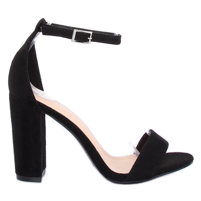 Sandales noires sur le poteau Y2385-27 Noir le noir Sandales noires sur le poteau Y2385-27 Noir le noir