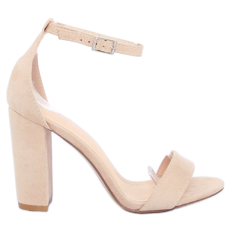 Sandales sur le poteau beige Y2385-27 Beige