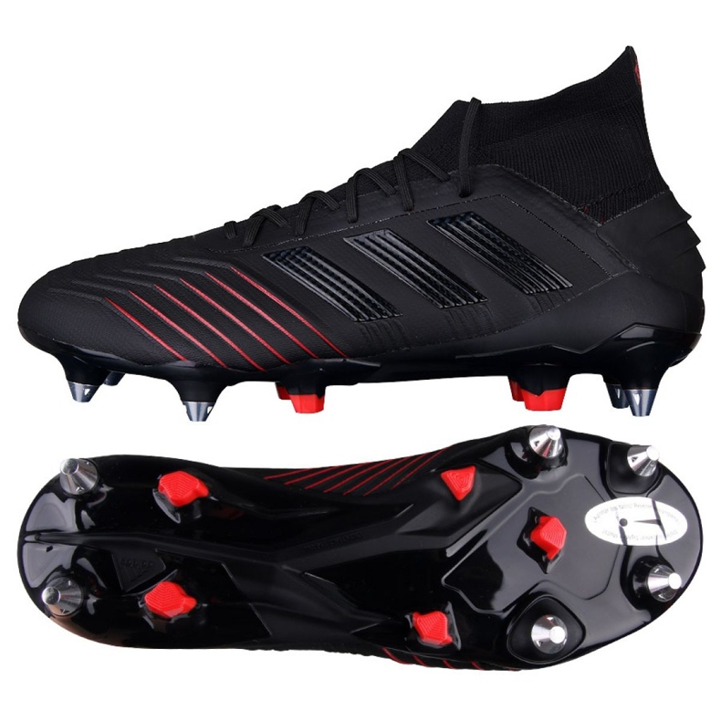 Chaussures de foot Adidas Predator 19.1 Sg M G26979 le noir le noir